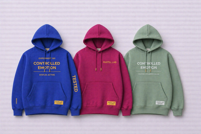 PASTEL LAB- EXPERIMENT 001- CONTROLLED EMOTION HOODIE